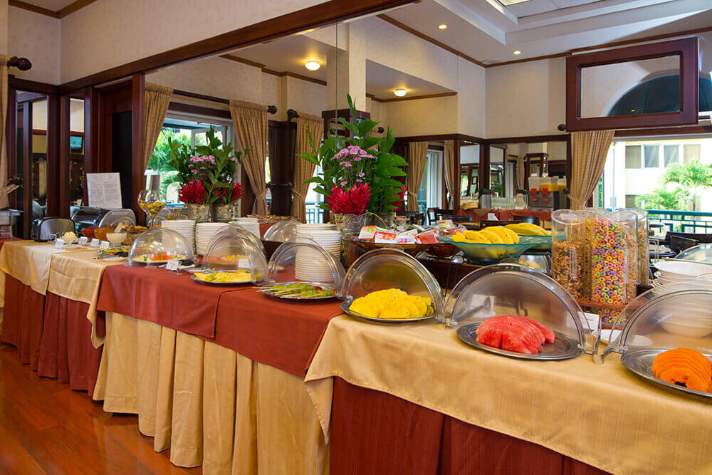 Buffet breakfast area