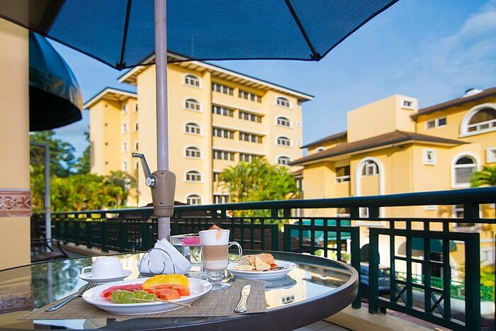 Restaurant balcony area