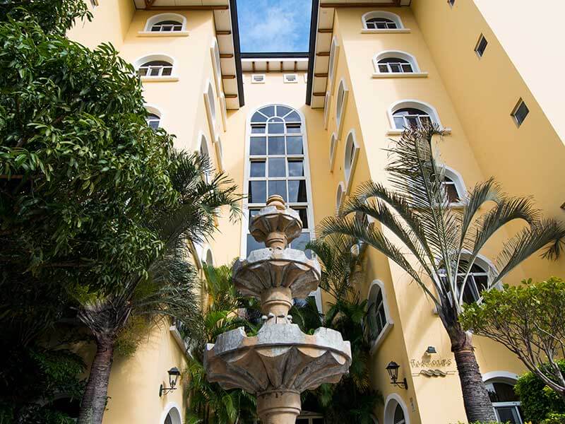 Water fountain at the hotel